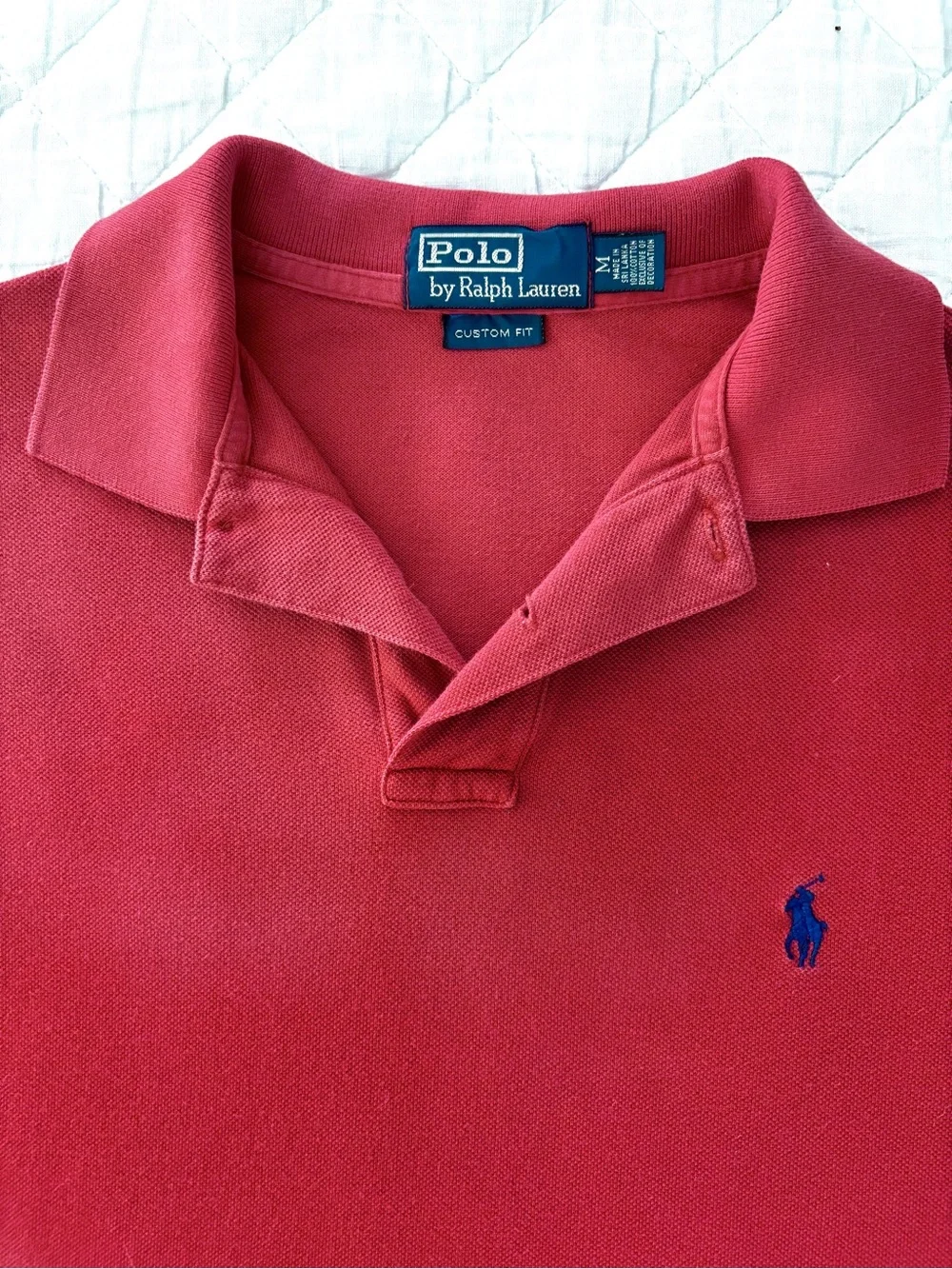 Ralph Lauren Red Polo with Navy Pony